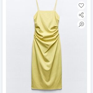 ZARA Draped Midi Dress - size small